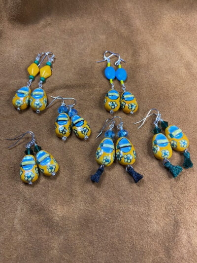 Cute Little Ceramic Shoe Earrings