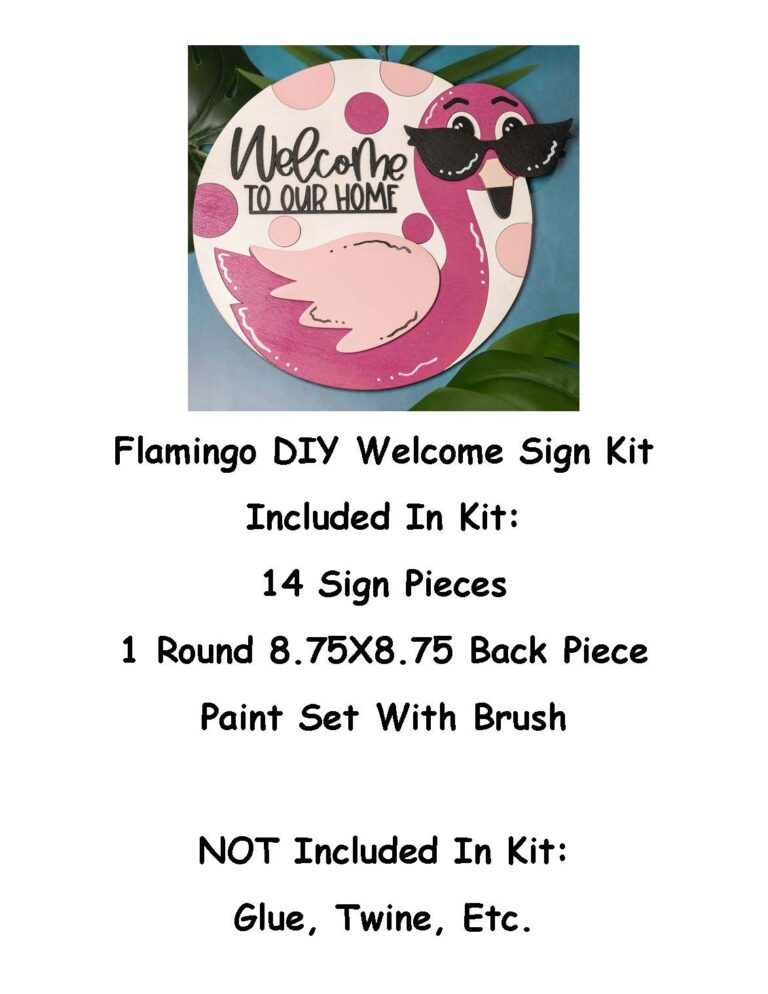 Flamingo DIY Welcome Sign Kit