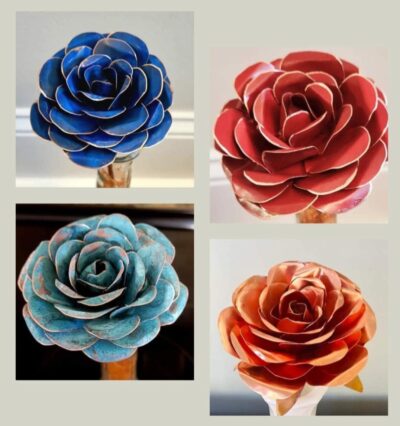 Handmade Copper Rose