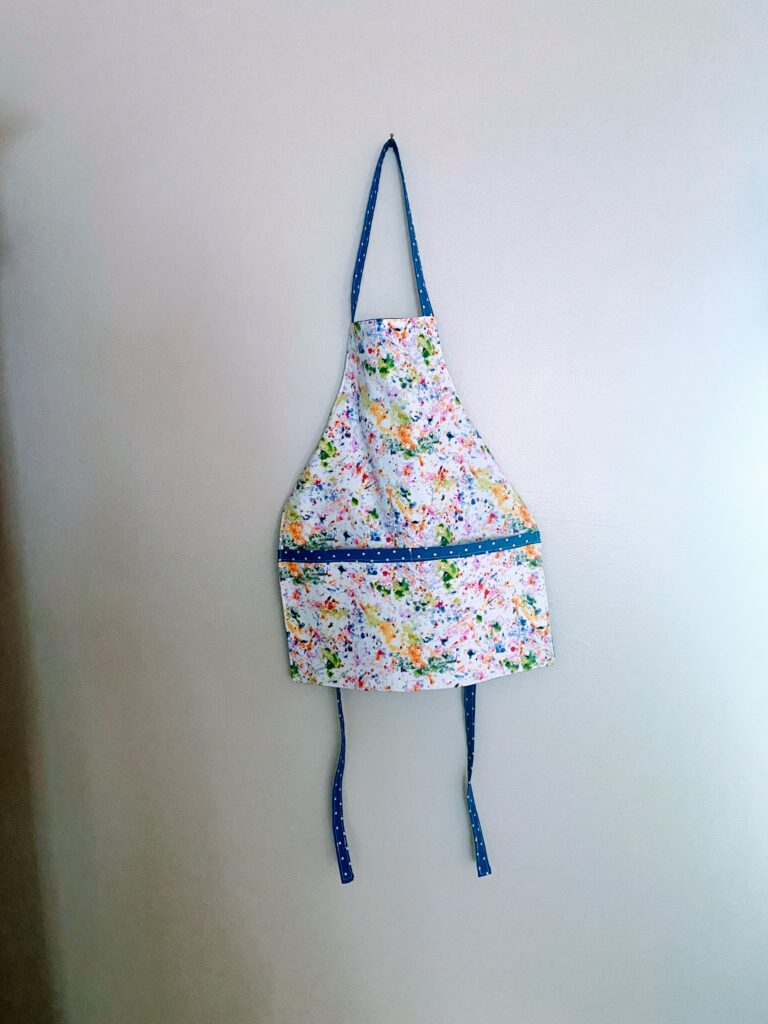 paint splattered apron
