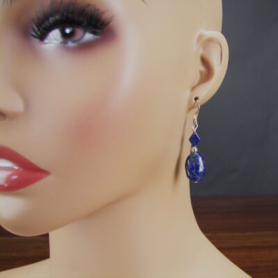 Lapis Lazuli Earrings - Reiki Infused