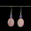 Rhodonite and Amethyst Earrings.