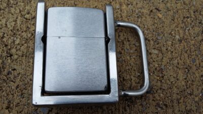 Zippo Belt buckle holster - ULTRA Durable Thick Stainless Steel.