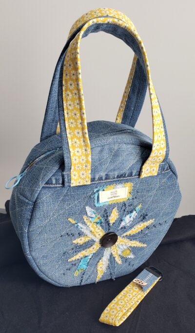 Unique Daisy & Denim Handbag