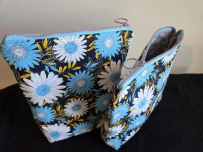 Pouches-Beautiful Daisy Printed Fabric