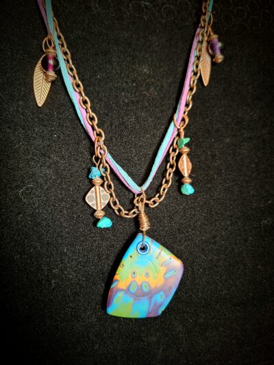 Polymer Clay Pendant Necklace