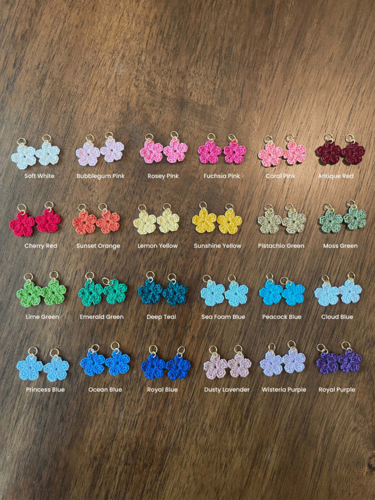 Flower charm hoop color reference 1