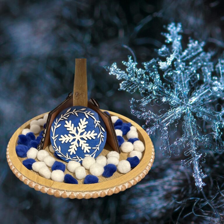 Hot Cocoa Tiered Tray Decor Set 6