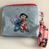 Lilo & Stitch wristlet w/red lining