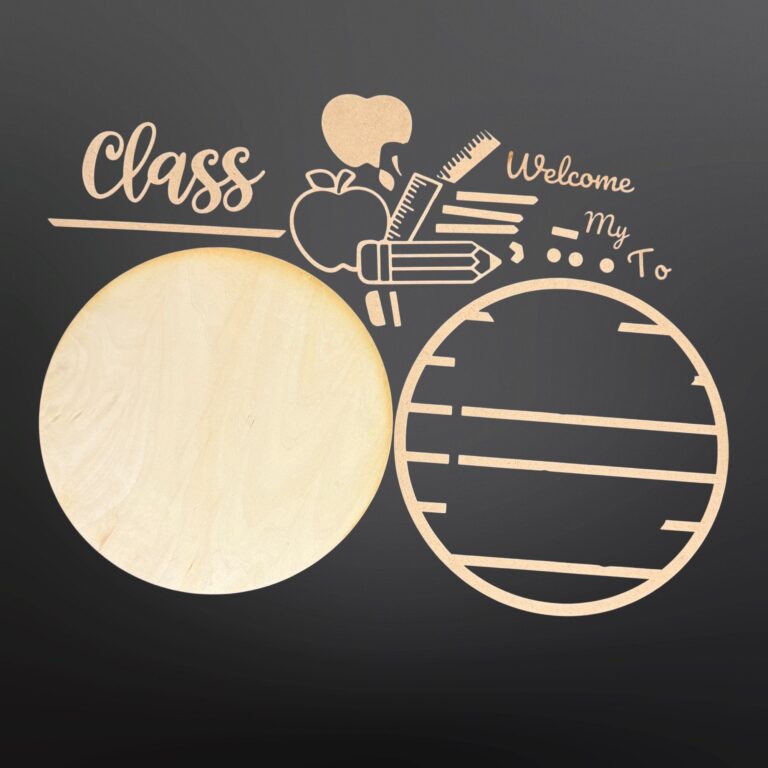 Welcome To My Class Wood Door Sign Kit 1