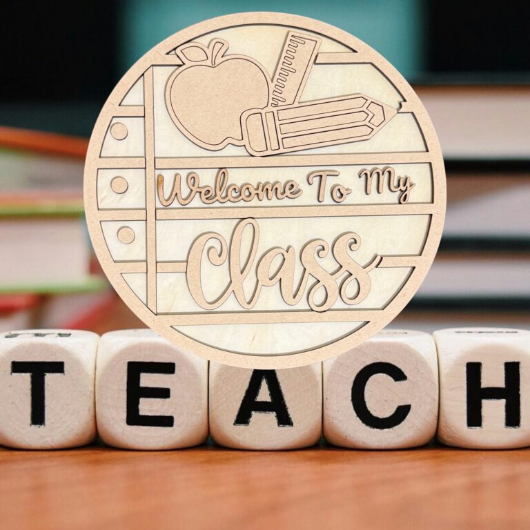 Welcome To My Class Wood Door Sign Kit