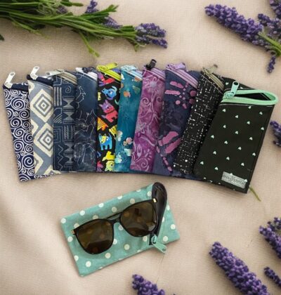 Fabric zipper pouch - several designs available