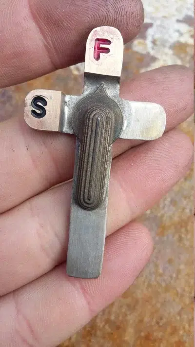 AR15 Holy Cross Pendant 2nd amendment religious dogtag the great Reset counter