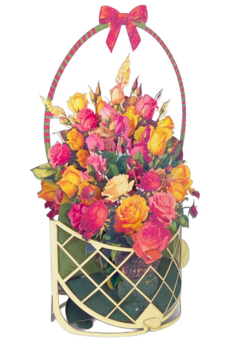327 Basket of Flowers by Jacek Maria