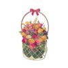 Basket of flowers #27 pop-up greeting card