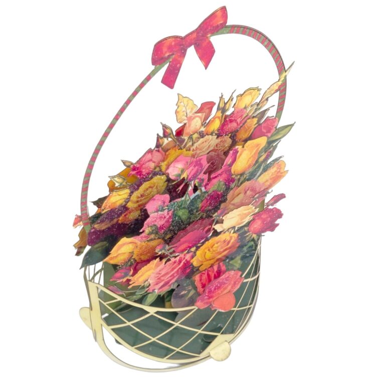 BC 727 Basket of flowers by Jacek Maria for Smart Pape Cuts