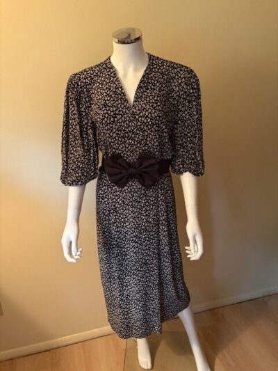 Blk Wht Bow Dress