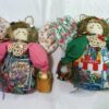 Handmade Garden Angel Doll Pink and Green