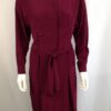 Burgundy collar up