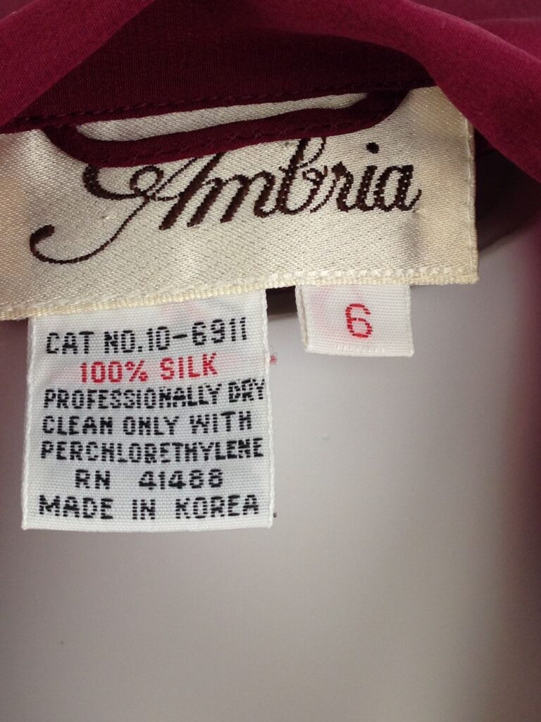 Burgundy Label