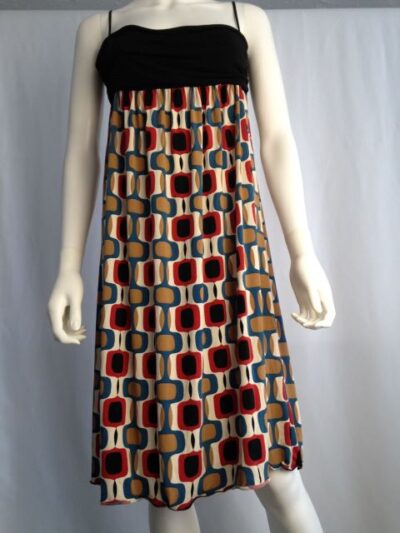 Geometric empire dress