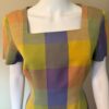 Plaid dress darts/seams