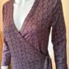 Wrap dress top detail