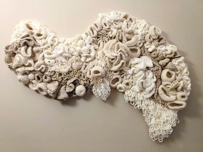 Sculptural Freeform Crochet Wall Decor