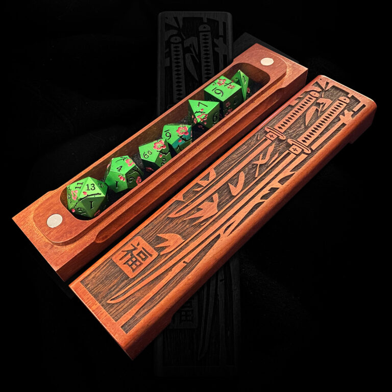 Samurai dice box by Eldritch Arts