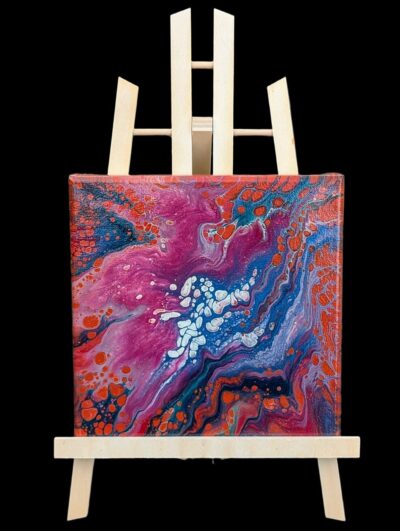 Orange Illusion (Eye-Catching 8x8 Abstract Painting)