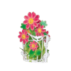 Red tea Flower #25 designed by Jacek for SmartPaperCuts.com