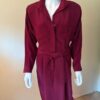 burgundy dress w sash