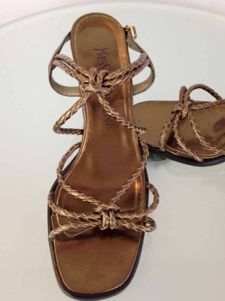 YSL Bronze Sandal