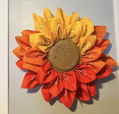 Fiery Bandana Wreath