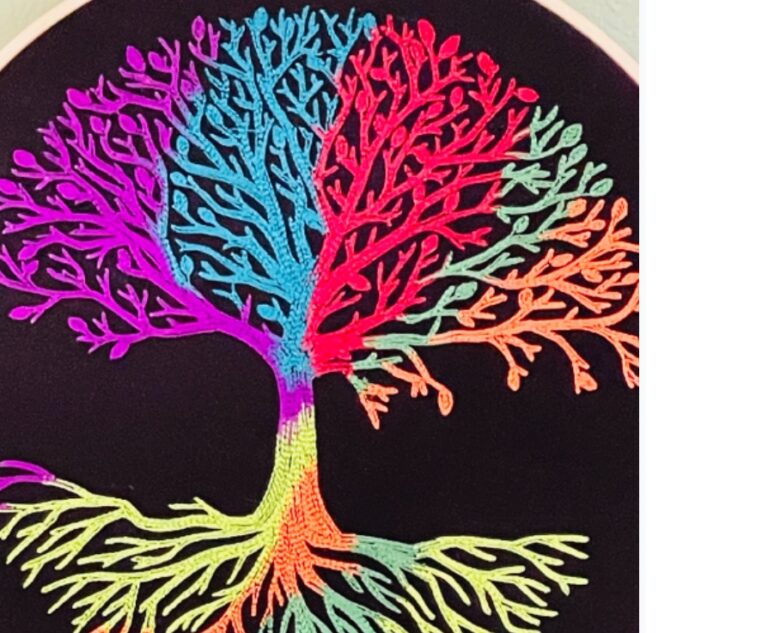 tree rainbow close