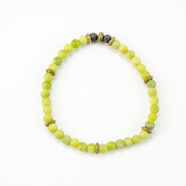 Taiwan Jade aka Spinach Jade or Nephrite Jade bracelet on a white background.