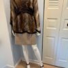 Animal print with skirt and shoes
