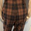 Black Brown Check Pants back