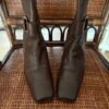 Brown ankle boots front