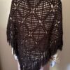 Brown poncho back