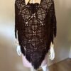 Brown poncho front view
