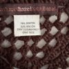 Brown poncho label