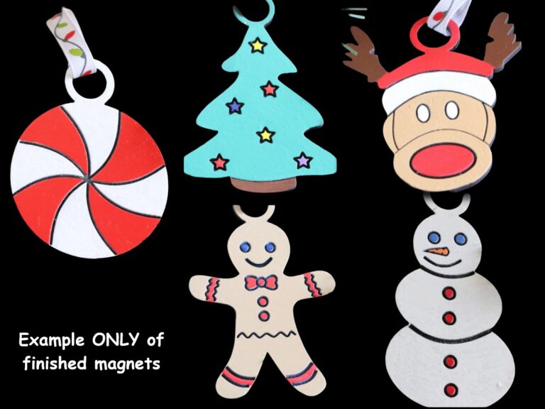 Christmas Ornament DIY Wood Craft Paint Kit