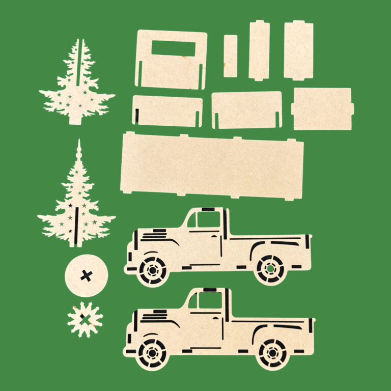Christmas Truck With Christmas Tree Kit 3