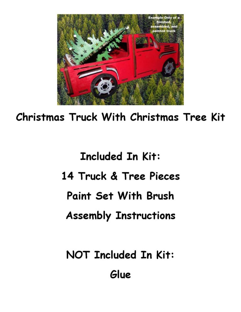 Christmas Truck With Christmas Tree Kit