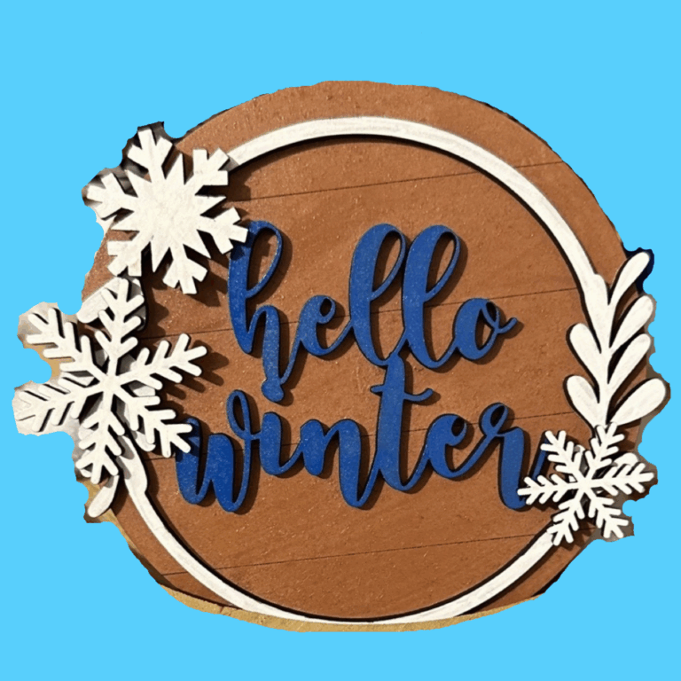 Hello Winter Sign