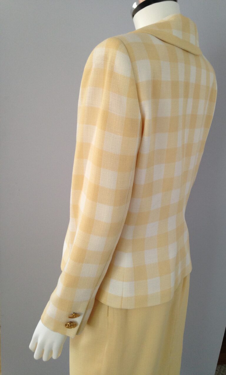 Yellow suit side view