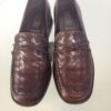 Brown loafers front