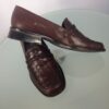 Brown loafers side view