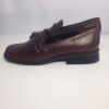 Brown loafers full side view